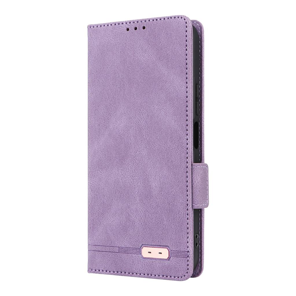 Für Realme C85 5G Handyhülle Leder Geldbörse Klapp-Handyhülle mit Metall-Dekor