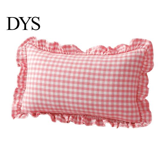 Quadratischer Schlafsofa-Deko-Rüschen-Kissenbezug, Baumwoll-Karomuster-Hülle mit Rüschenrand, 18x18 Unifarbene Kissen Zoll 20x12 Dekorative Hülle für