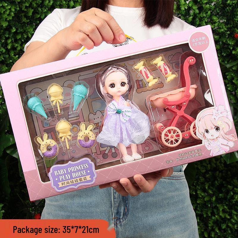 Princess Doll Gift Box Set: Dress-Up Barbie Doll Toys for Girls