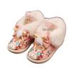 New Year Velvet Girls' Embroidered Hanfu Boots - Winter Style