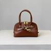 Shell bag women's new retro bowling bag leather portable messenger bag