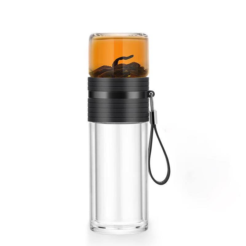 Shangming Portable Heat-Resistant Glass Tea Infuser Bottle