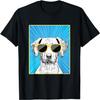 Rhodesian Ridgeback Porträt Pop Art Hund mit Sonnenbrille T-Shirt