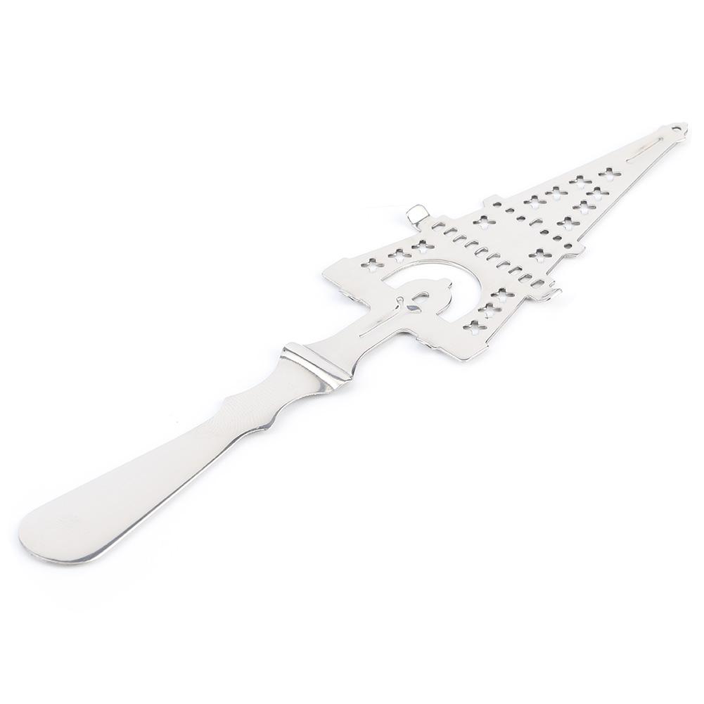 1x 304 Stainless Steel Cocktail Bar Glass Cup Drinking Filter Wormwood Spoon (#2)