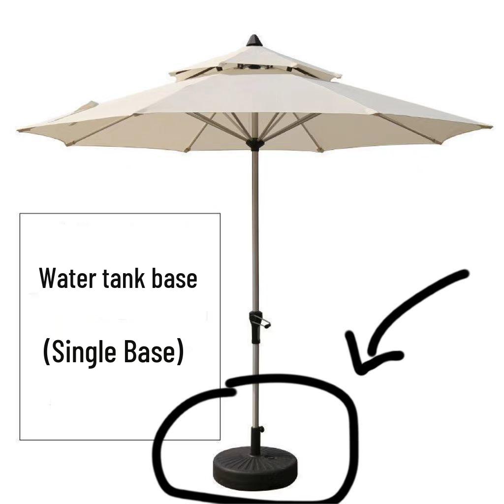 Large Outdoor Folding Sunshade Umbrella for Beach, Patio, and Security Booths