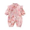 Autumn Baby Girl Hanfu Romper - 100 Days Cheongsam Harem Pants