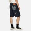 Evisu Denim Shorts Men's Denim Blue Moderate 2ESHTM4DS7052RXDN