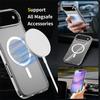 For iPhone 17 Air Magnetic Case 2.0mm Scratch Resistant TPU+PC Clear Phone Cover