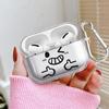 Simple Happy Expression Clear Earphone Cases Cover Case For Airpods 4 3 Pro3 Pro2 2 Pro 1