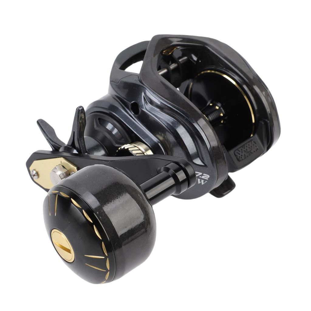 Baitcasting-Rolle 7.2:1 Übersetzung 16KG Bremskraft 12 Bremseinstellungen Weitwurf Linkshand Baitcaster Rolle