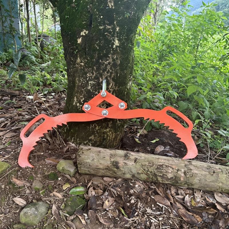 Large Capacity Firewood Tongs Featuring Design not Slip Handle For Safe Efficient Wood Handling Up To 50