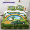 Set Copripiumino Trapuntato con Fantasia Cartone Animato Federa Decorazione per la Casa Regalo di Compleanno (1 * copripiumino + 2 * federa, senza nucleo)