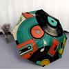 1pc Music Retro Automatic Folding Umbrella - Compact 8-Rib Design, Durable Plastic & Iron, Lightweight for Outdoor Daily Use268