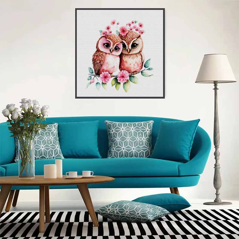 New Arrival 5D DIY Full Circle Diamond Painting "Painted Owl" Embroidery Cross Stitch Home Decor Gift