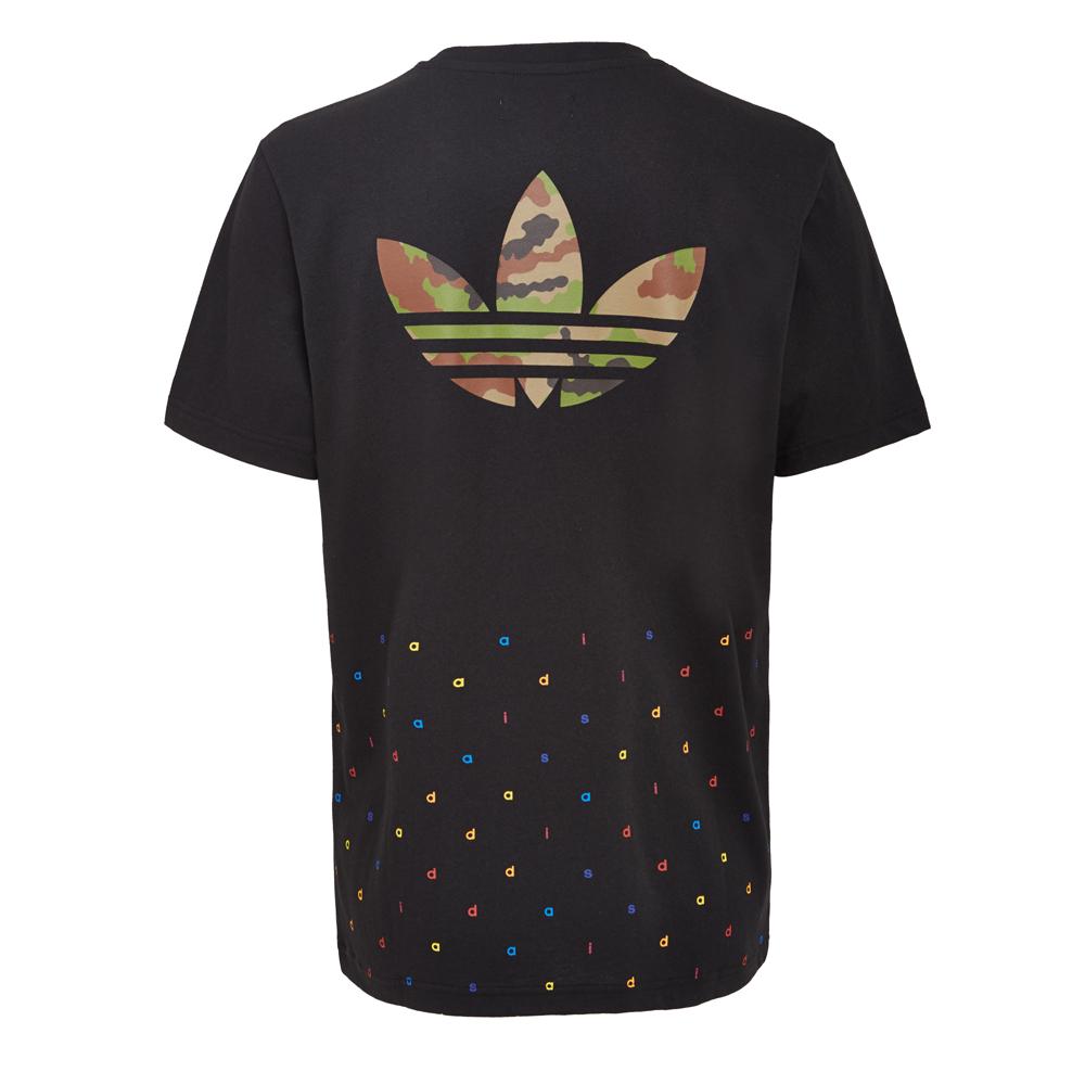 Adidas Originals Lifestyle Casual Series Brand Logo Round Neck Pullover Comfortable Short Sleeve T-Shirt Men T-Shirts Black AY8612