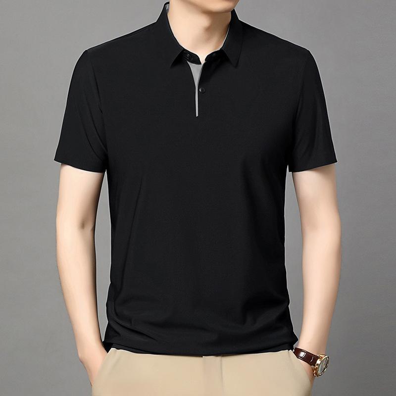 Men's Short Sleeve POLO Shirt Lapel Casual Versatile Summer T-Shirt Men's
