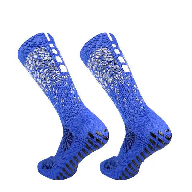 Anti-Slip Mesh Sports Socks for Professional Football Training - Mid-Calf, Thick Cushion
