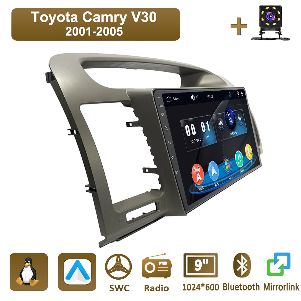 

Icreative Car Radio Multimedia MP5 Player Head Unit Stereo BT For Toyota Camry V30 2001-2005 серый