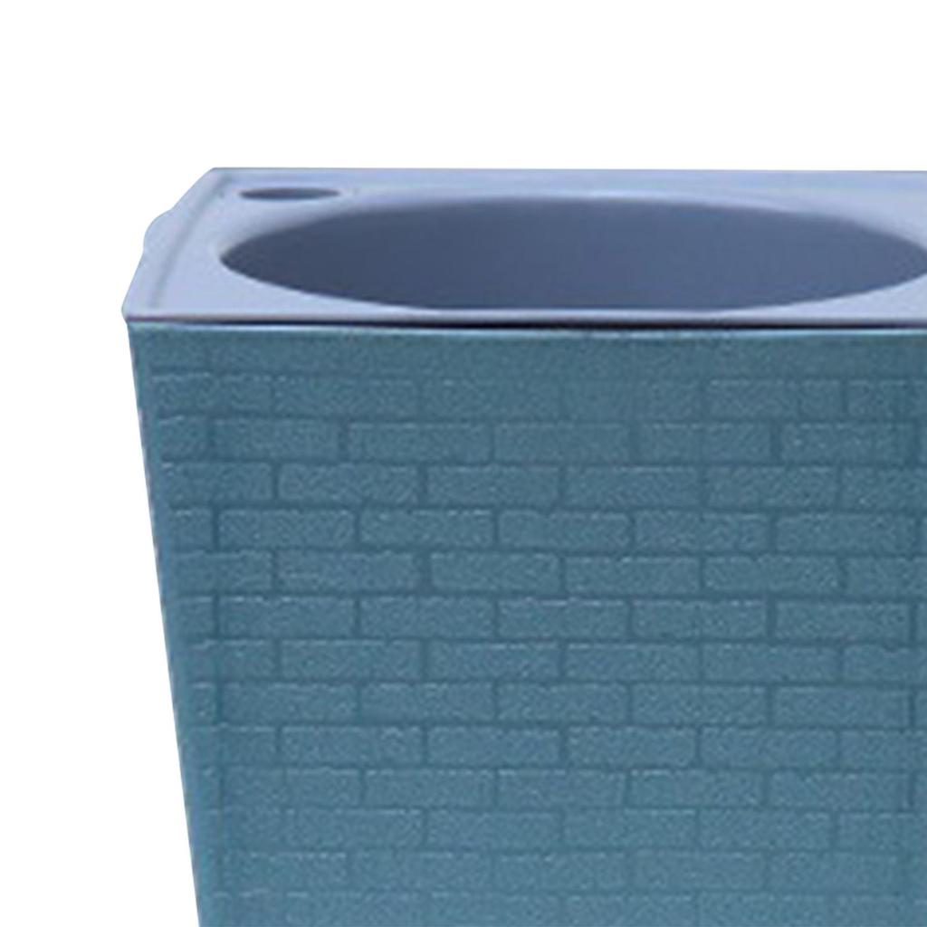 Self Watering Pp Planter Pot Height 27cm Sturdy Versatile with Drainage Holes for Bedroom Kitchen Accessory