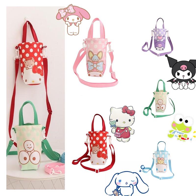 Cute Cartoon Girl Heart Water Cup Sleeve With Carry Bag For Kids