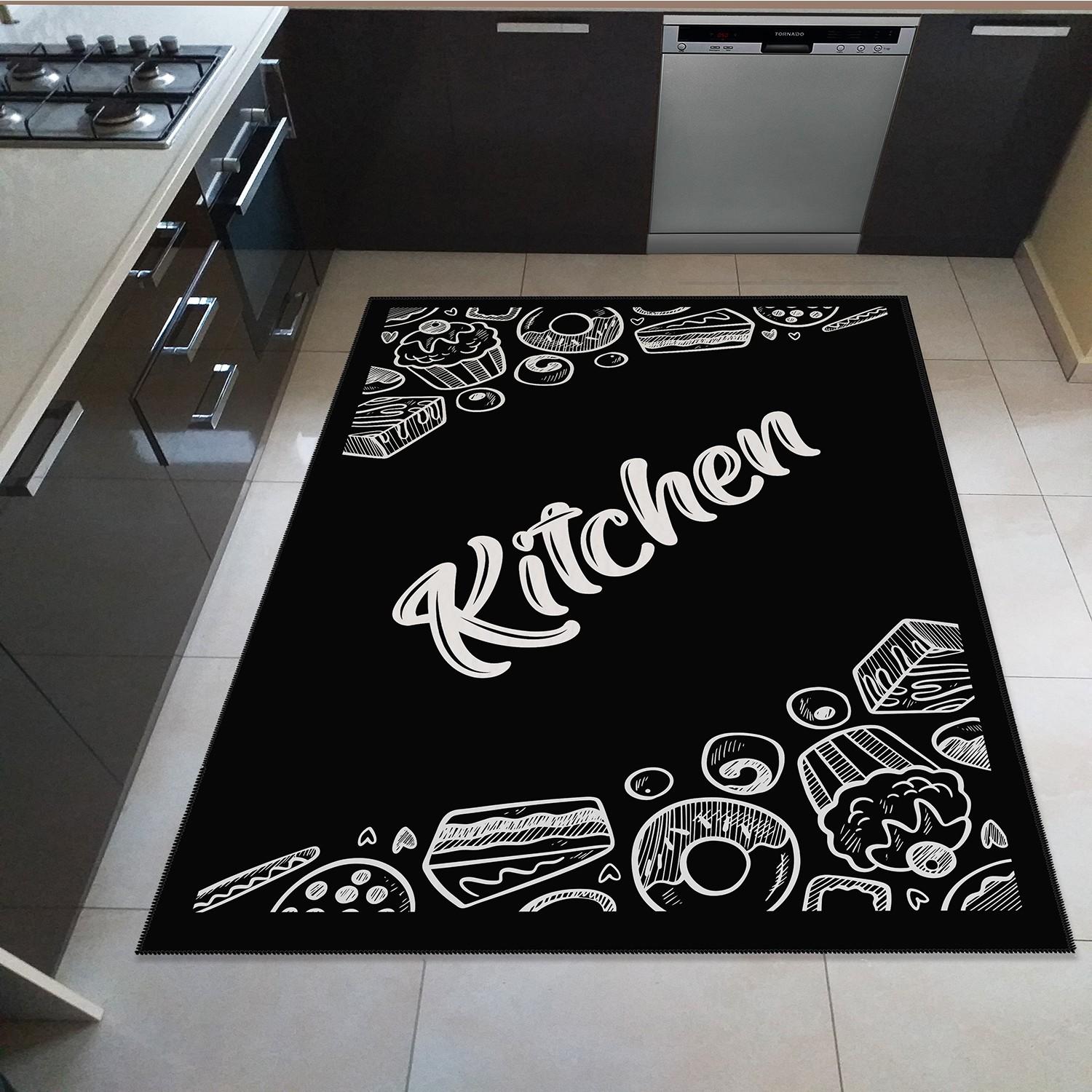 

Кухня 01 Ковер для кухни 50 x 80 cm чёрный