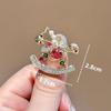 Chinese-Style Colorful Lucky Bag Pony Brooch Exquisite Zodiac Horse Pin Women Temperament Suit Lapel Corsage Clothing Accessory