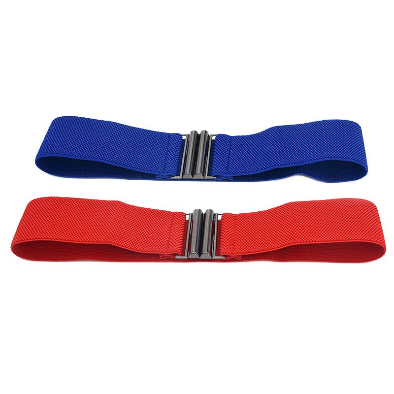 Damen Damen Elastischer Cinchgürtel Breites Stretch-Taillenband Schnalle