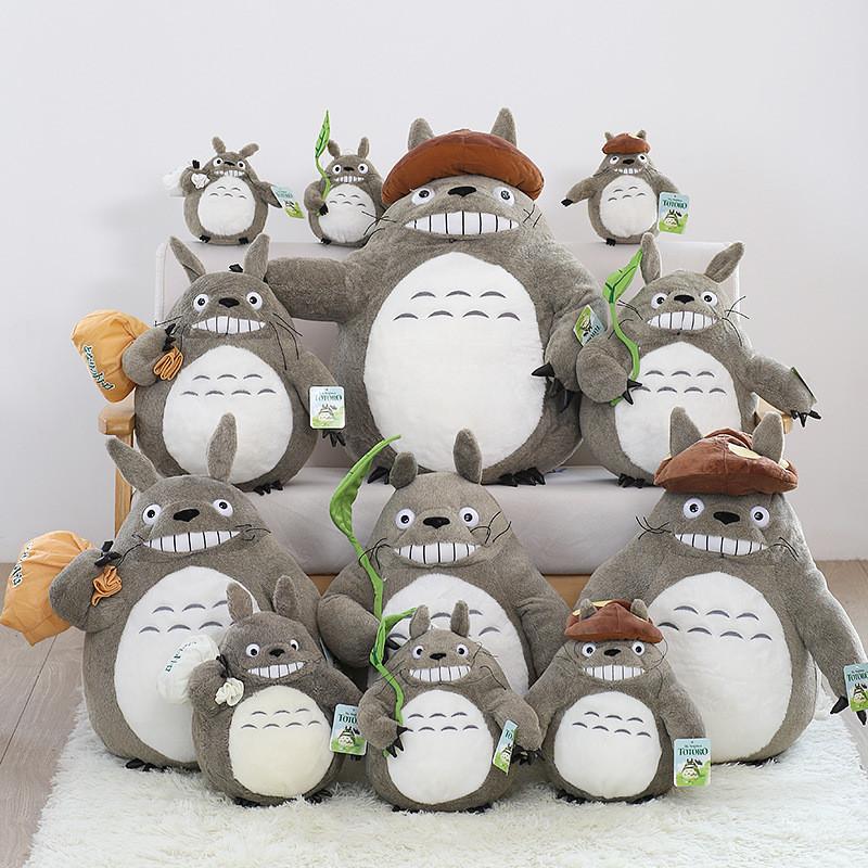 My Neighbor Totoro Plush Toy With Mushroom Hat Lotus Leaf Design For Girls Sleep Pillow