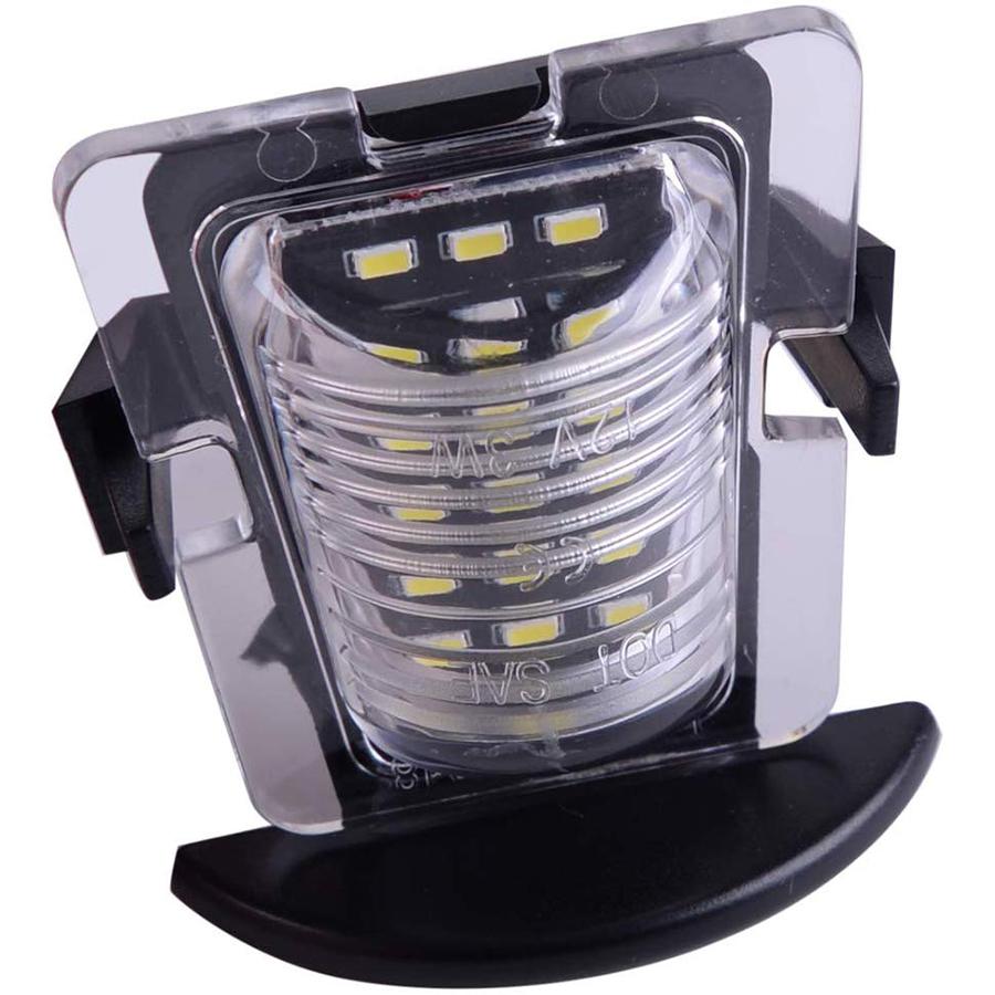 For 07-18 Jeep Wrangler JK Rear License Plate Light Bumper Lamp Clear Lens White