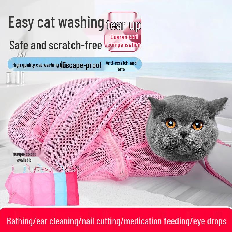 Katzenbadetasche & Rucksack für Fellpflege, Impfung und Krallenschneiden