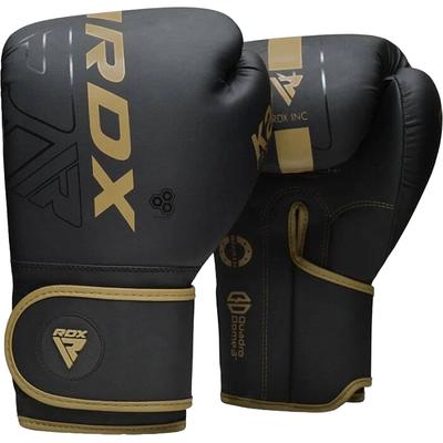 RDX F6 Boxing Gloves 16OZ Black/Gold