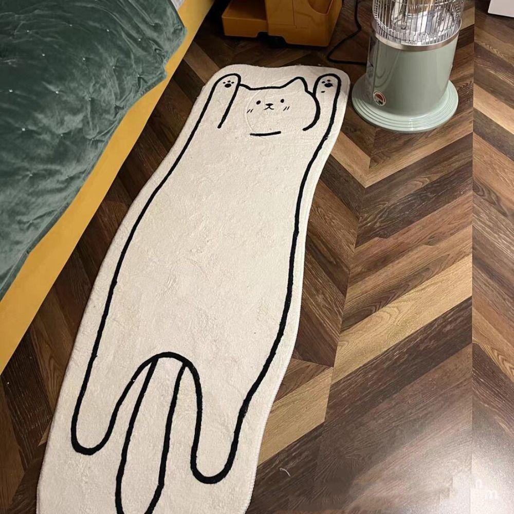 Anti-slip Floor Mat Skin Friendly Floor Rugs Dog Imitation Cashmere Carpet  Home Decoration