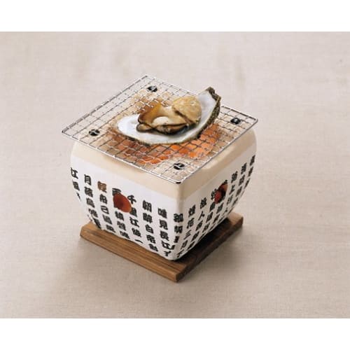 Wahei Freiz Charcoal Yakitori BBQ Hida Stove Honwakafe 14 X 14cm Diatomaceous Earth HR-8374