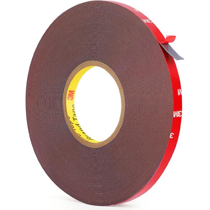 HitLights Double Sided Tape Heavy Duty 100FT, Waterproof Strong Mounting Adhesive Tape for Walls, Car, Home Decor, Office Decor (100FT x 0.39IN)