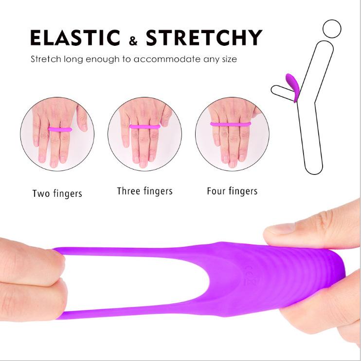 Vibrating Cock Rings Male Delay Ejaculation Penis Ring Sex Toy