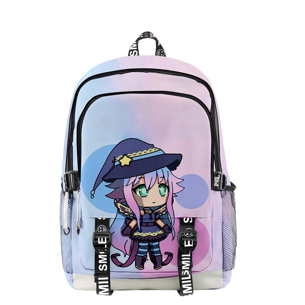Sac à dos scolaire étudiant cool nouveauté de luxe Gacha Life impression 3D unisexe Oxford imperméable pour cahiers sacs à dos de voyage multifonctions