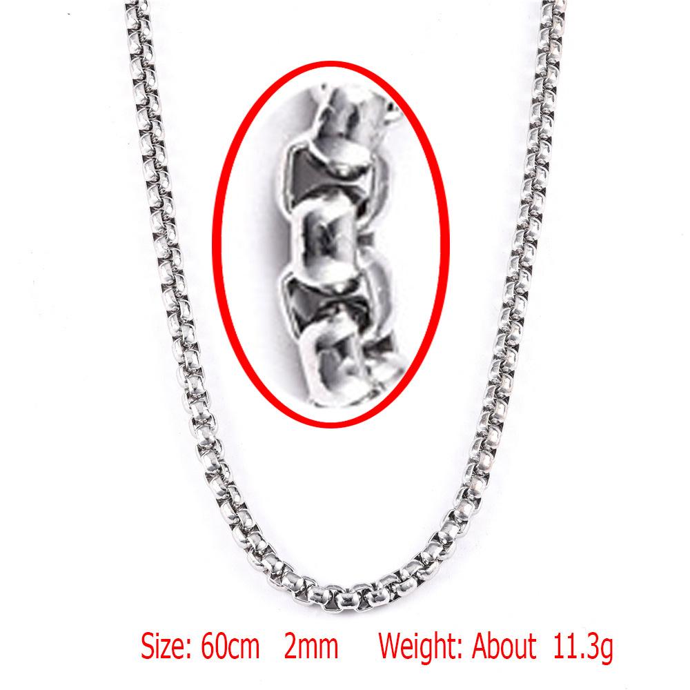 Trendy Stainless Steel O-Chain Necklace with DIY Pendant Options