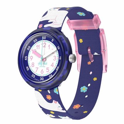Swatch Flick Flak Fancy Cat Watch FPNP164 Girls' Purple