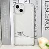 Simple Lines Lovers Couples Phone Case for IPhone 16 Pro Max 15 14 13 12 11 Mini X XR XS SE2 7 8 14 Plus Soft Cover Paired Shell