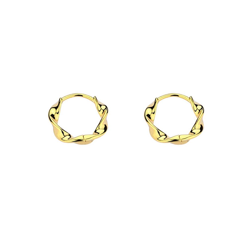 Twist Wave Simple Prevent Allergy Wave Earrings Women Jewelry Fashion  Accessories Hoop Earrings