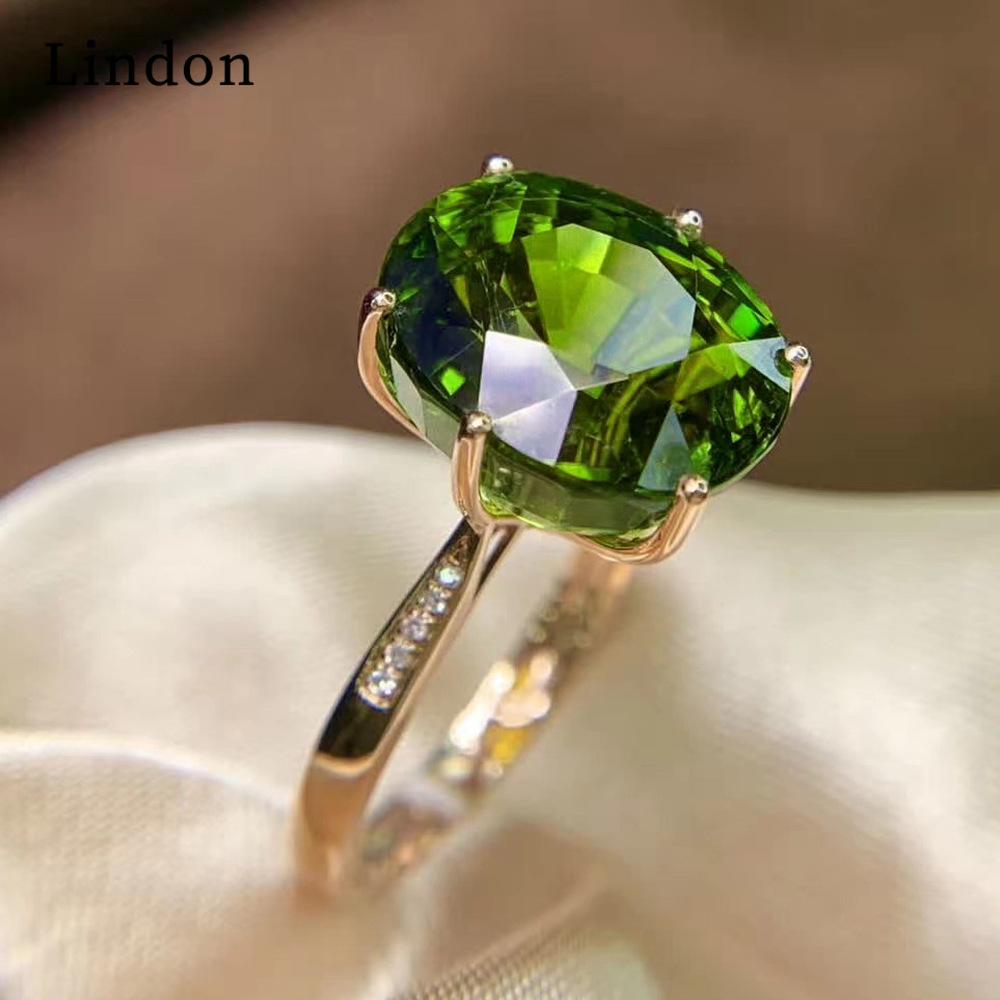 Lindon Klassisk Kobberlegering Zirkon Ring Dame Smykker Bryllupsløfte Festgave