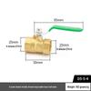 Copper Ball Valve with Double Internal Thread, 6-Point Thread Barb Quick Connect, and Long Handle Pneumatic Air Pump Valve Switch.