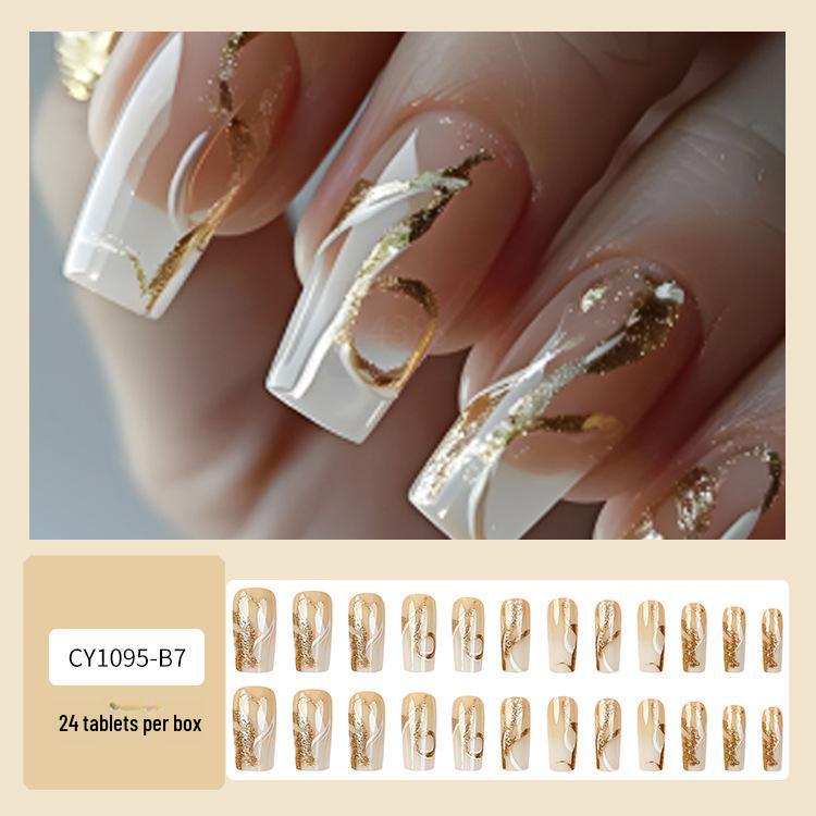 Hosszú Trapéz Koporsó Műköröm Matricák