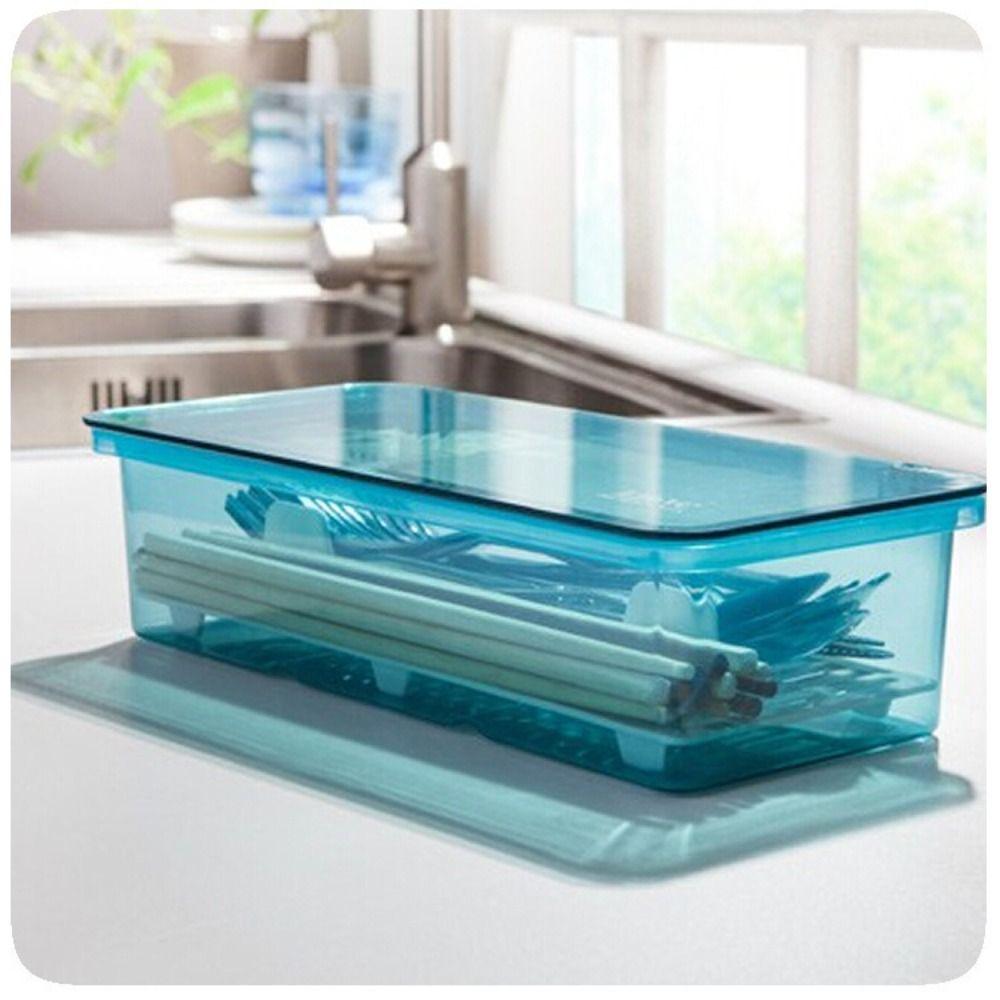 With Lid Chopstick Cage Drainage Stationery Container Simple Cosmetics Holder  Kitchen
