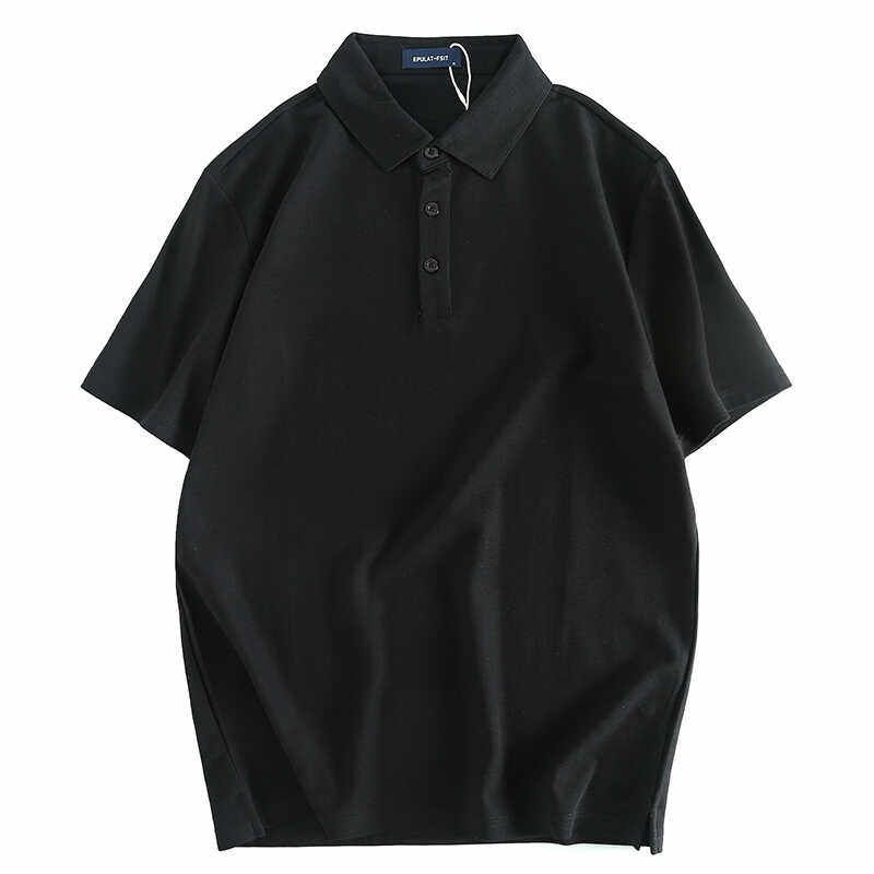 Export Tail Order Factory Leftover Stock Summer Thin Short-Sleeved Polo Shirt Loose Plus Size Men Business Casual Top Clothes