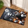 Jack Skellington Area Rug Suitable for Kitchen Dormitory Game Room Foyer Antislip Carpet Decorate Offices Best for Christmas