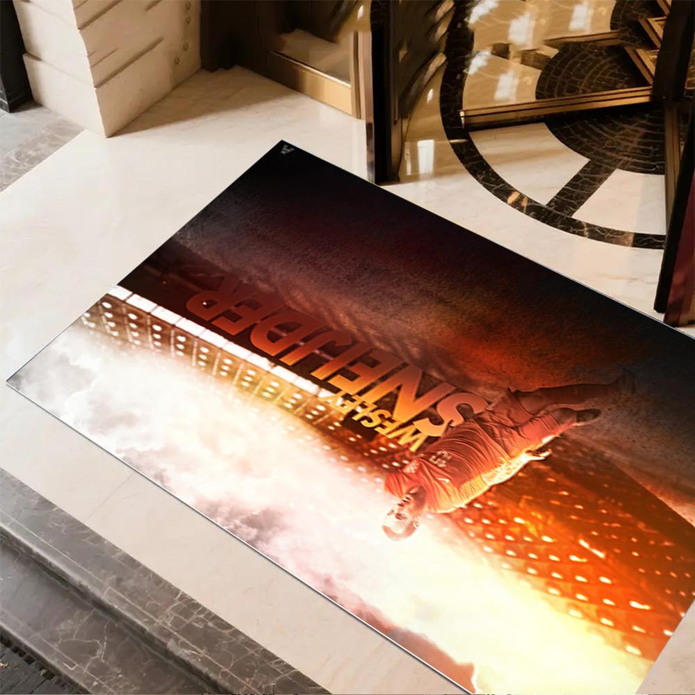 Goalkeeper Action Floor Rug Office Rug Design for Dining Room Hallway Balcony Living Rooms Anti-slip Rug Anime Office Decor