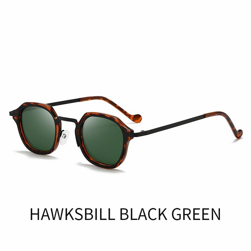 2025 Retro Steampunk Sunglass New Small Square Polarized Sun Glasses For Man Woman Metal Frame Eyewear Oculos De Sol UV400