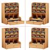 With Drawer Desktop Stationary Box Multi-Functional Desktop Organizer Pen Holder Box  Stationery