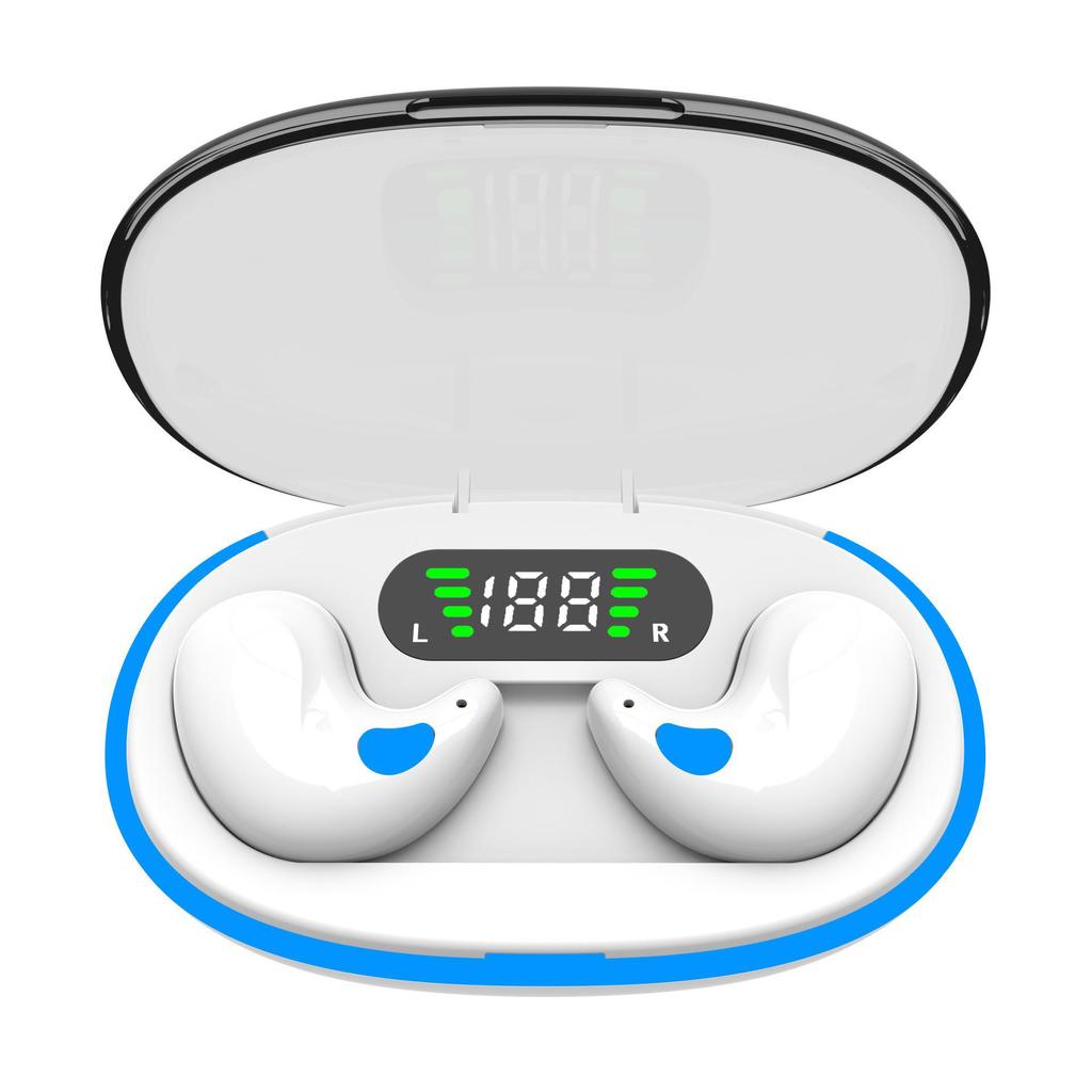 MD538 Wireless Bluetooth 5.3 Headset: Dual-Ear, Noise Reduction, Comfortable for Sleep & Calls